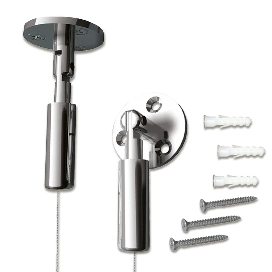 Tak-, golv-, v&auml;ggmontering f&ouml;r dubbelsidig Snap-Frame