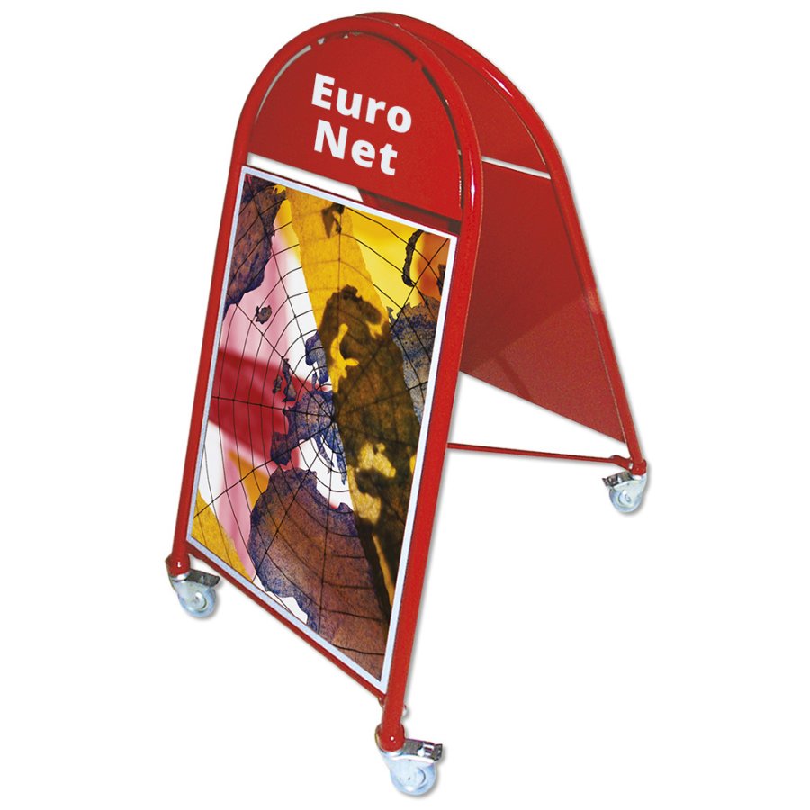 New Gotik Lux Gatupratare med logoplade - A1 - r&oslash;d