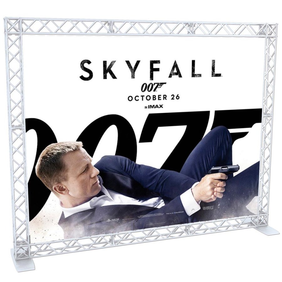 Crown Truss 10 Banner Wall - Vit