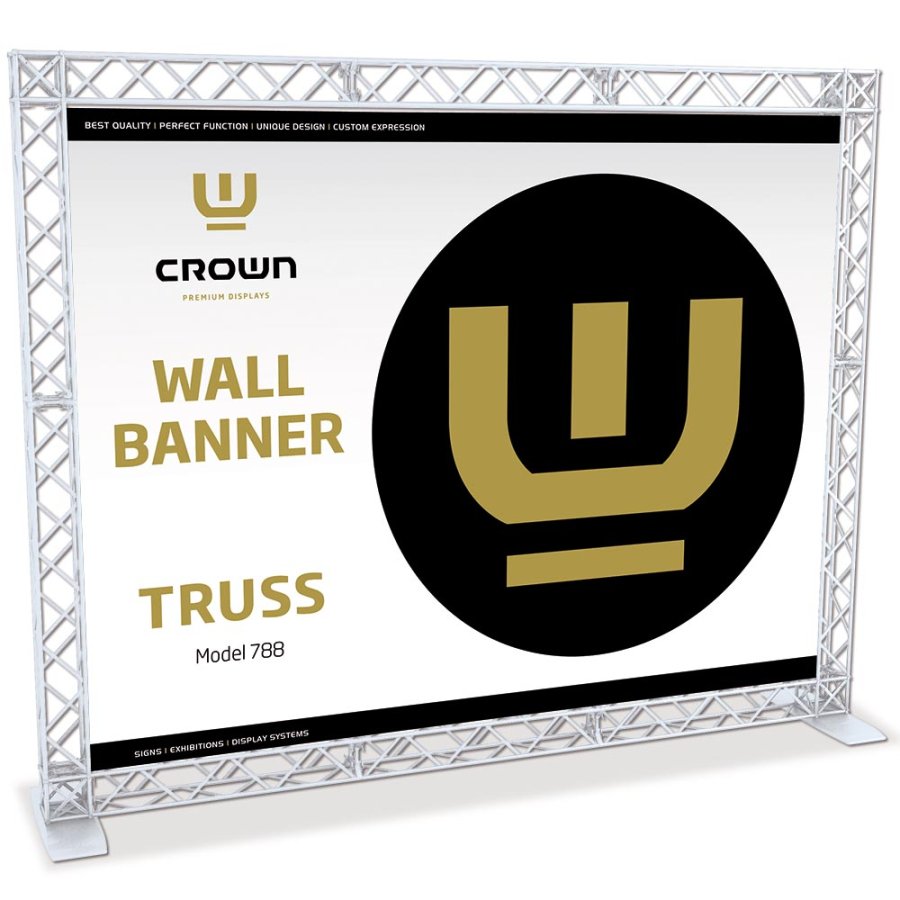 Crown Truss 10 Banner Wall - Vit