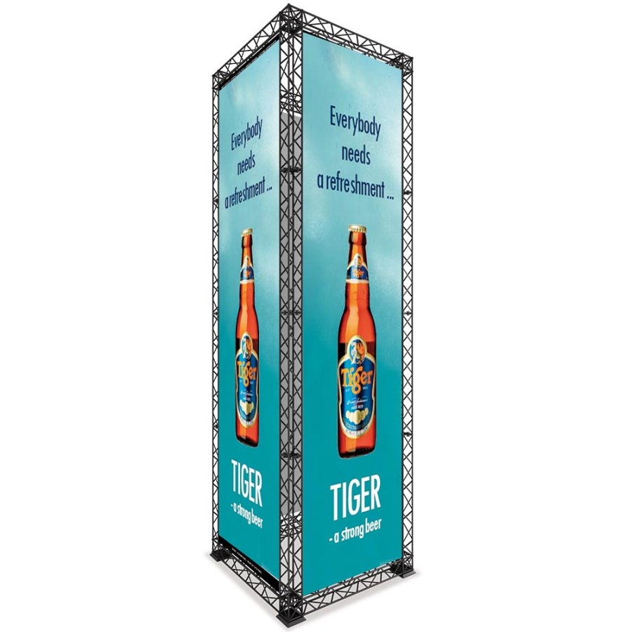 Crown Truss 10 Tower - Svart