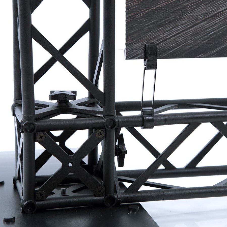 Crown Truss 10 L-form 3 x 3 m - svart