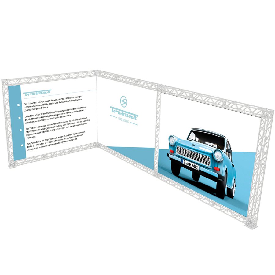 Crown Truss 10 L-form 3 x 6 m - vit