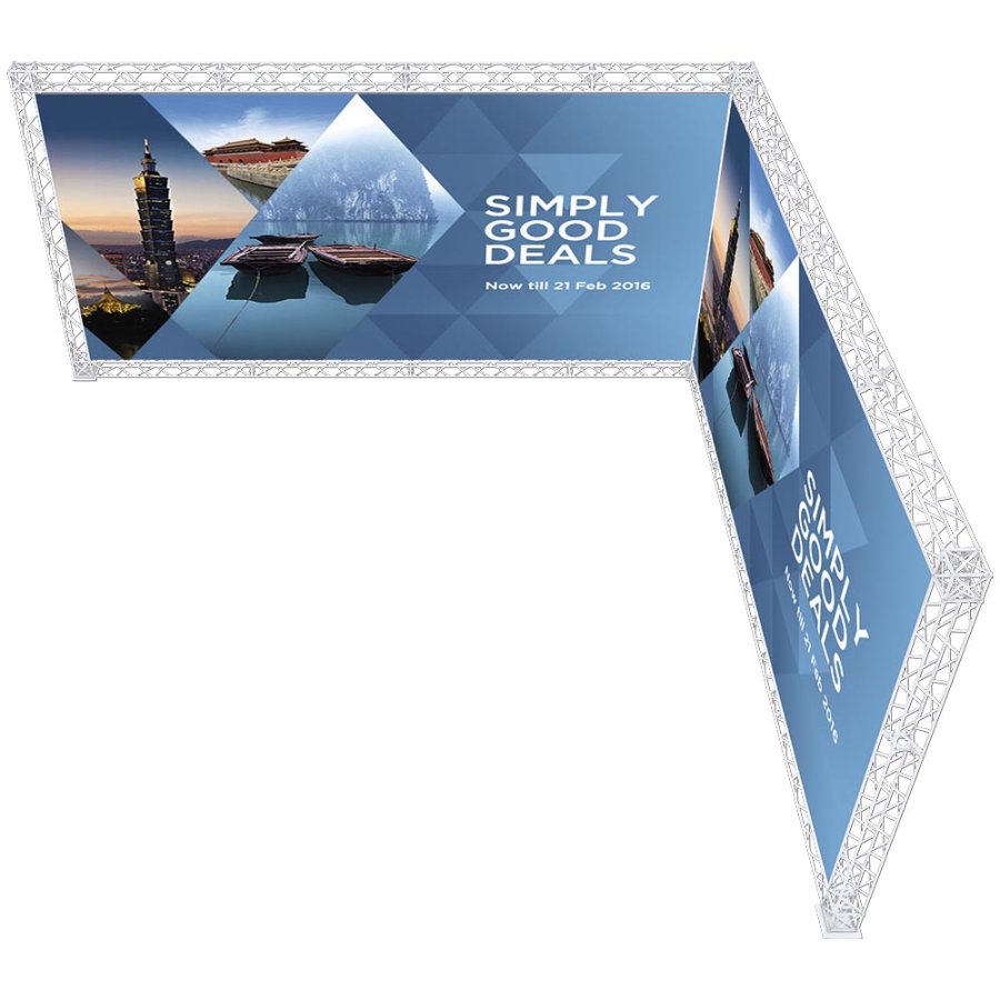 CROWN TRUSS, Vanlig bas 19,5x19,5cm - Vit