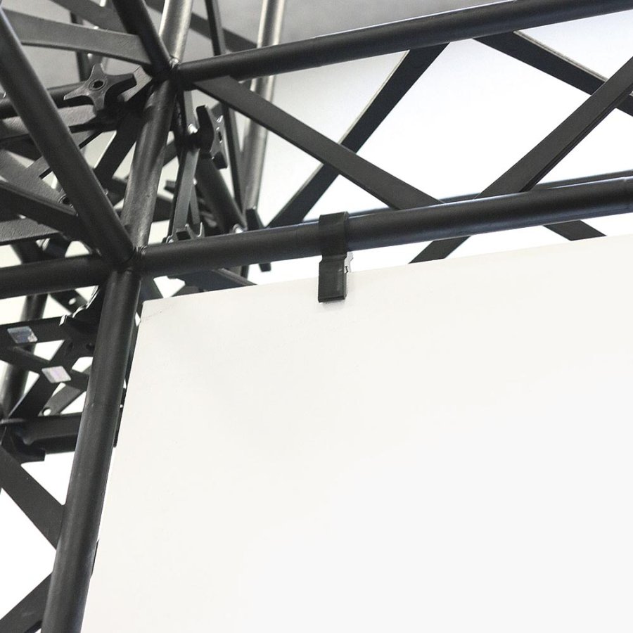 Crown Truss Top Clip svart