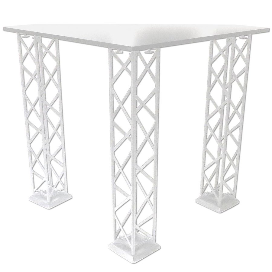CROWN Truss B&auml;nkskiva, 95x95cm Triangel - Vit