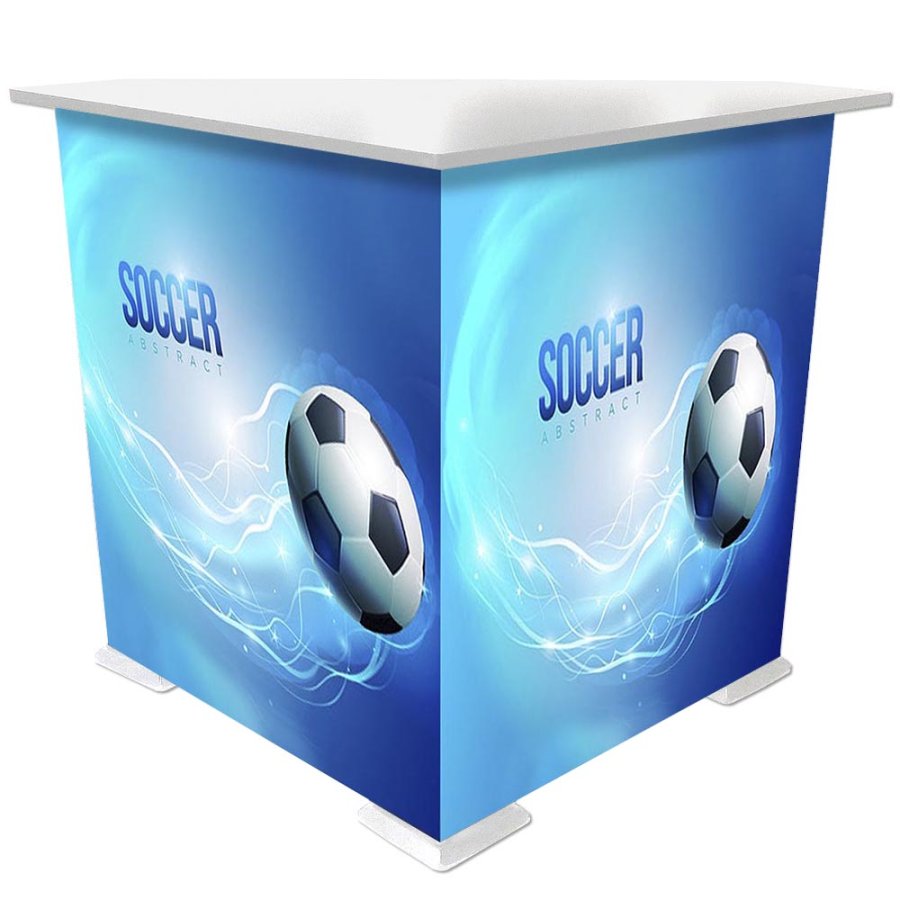 CROWN Truss B&auml;nkskiva, 95x95cm Triangel - Vit