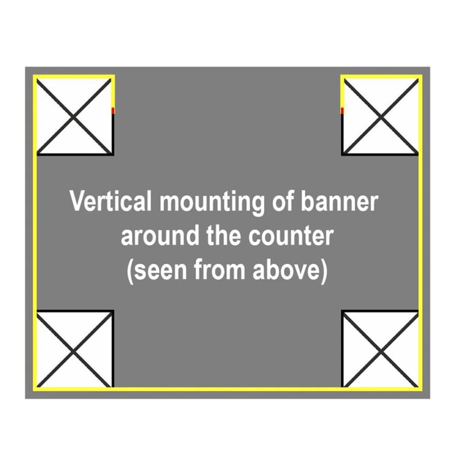 Fackverksr&auml;knare rektangel 95x65cm