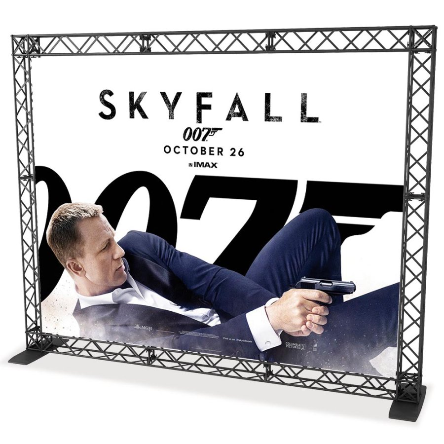 Crown Truss 15 Banner Wall - Svart