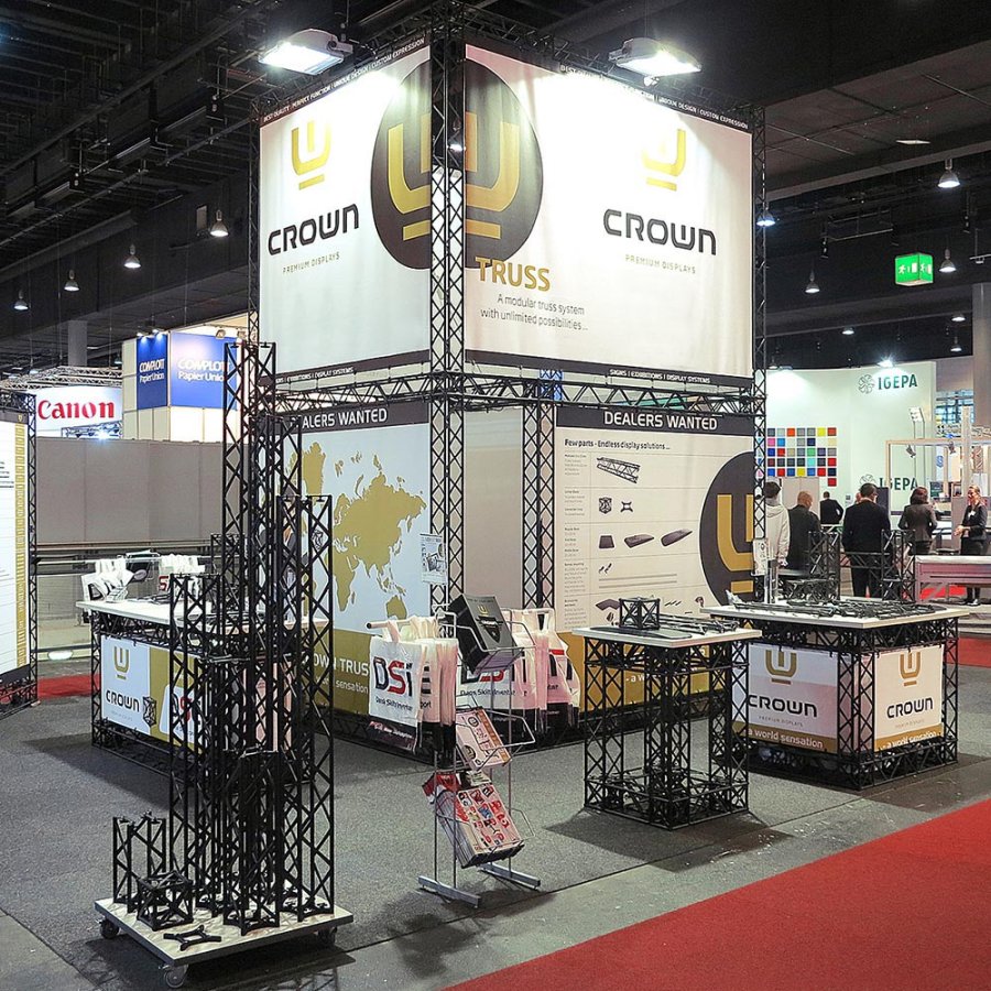 Crown Truss 15 Banner Wall - Svart