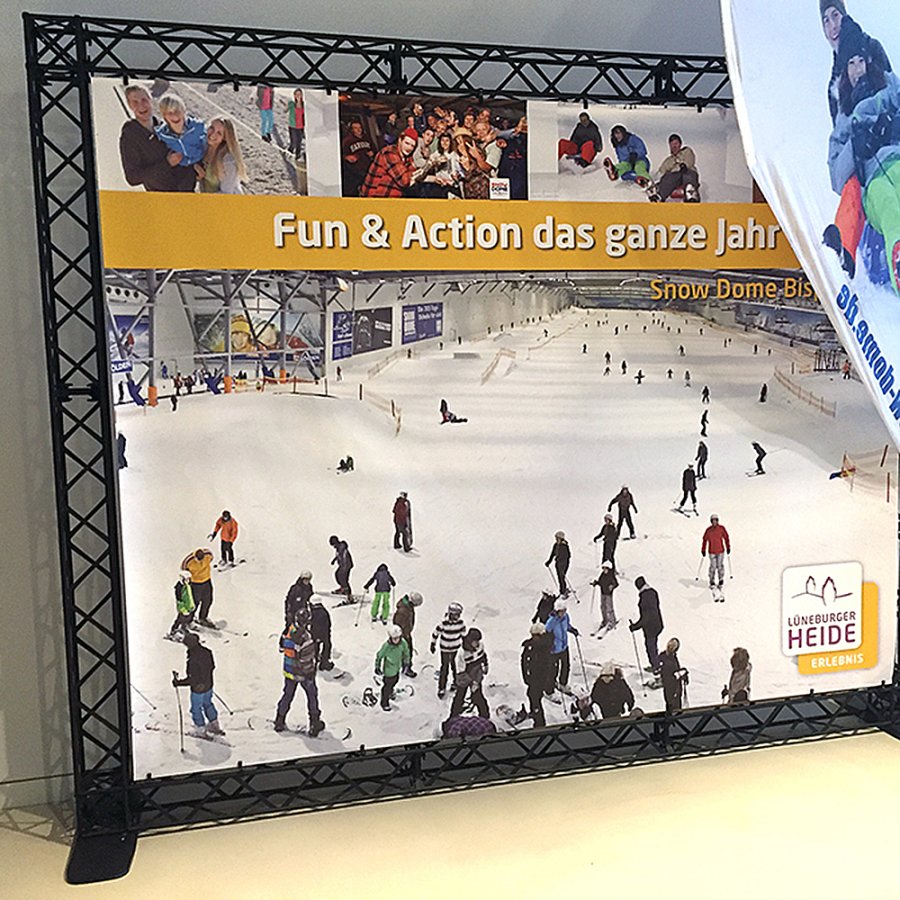 Crown Truss 15 Banner Wall - Svart