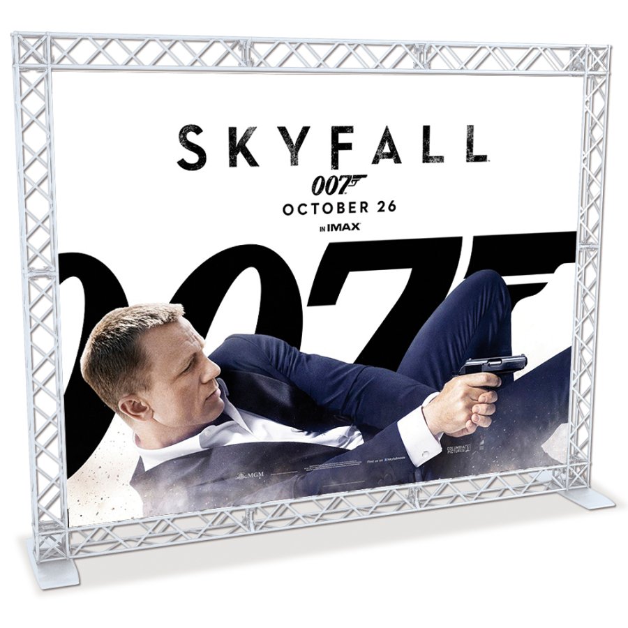 Crown Truss 15 banner v&auml;gg - vit