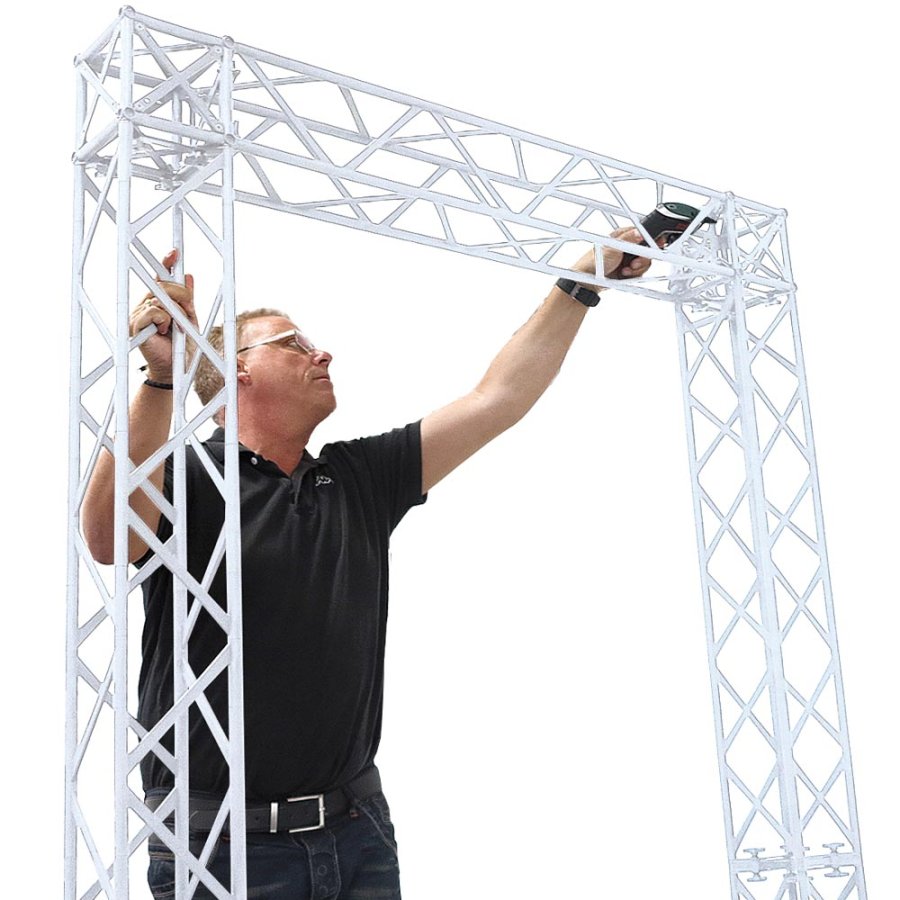 Crown Truss 15 U-form 3 x 3 m - vit