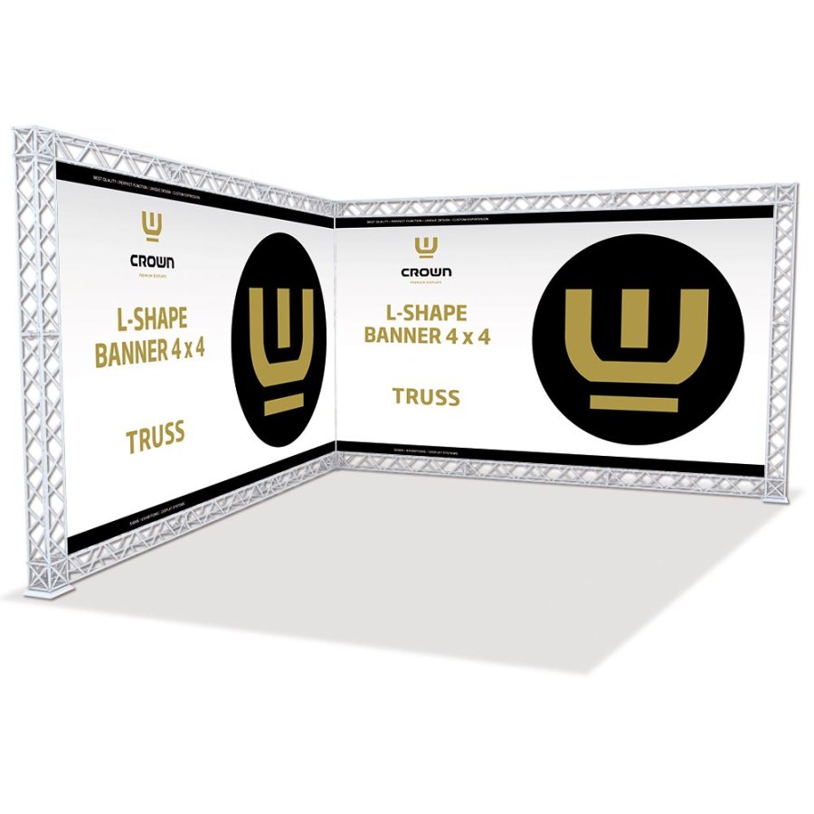 Crown Truss 15 L-form 4 x 4 m - vit