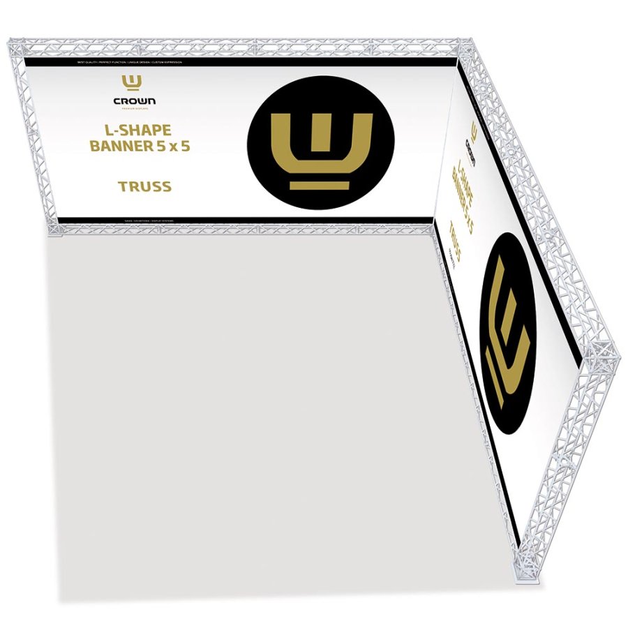 Crown Truss 15 L-form 5 x 5 m - vit