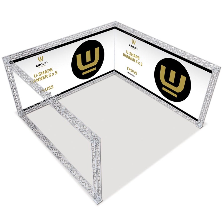 Crown Truss 15 U-form 5 x 5 m - vit