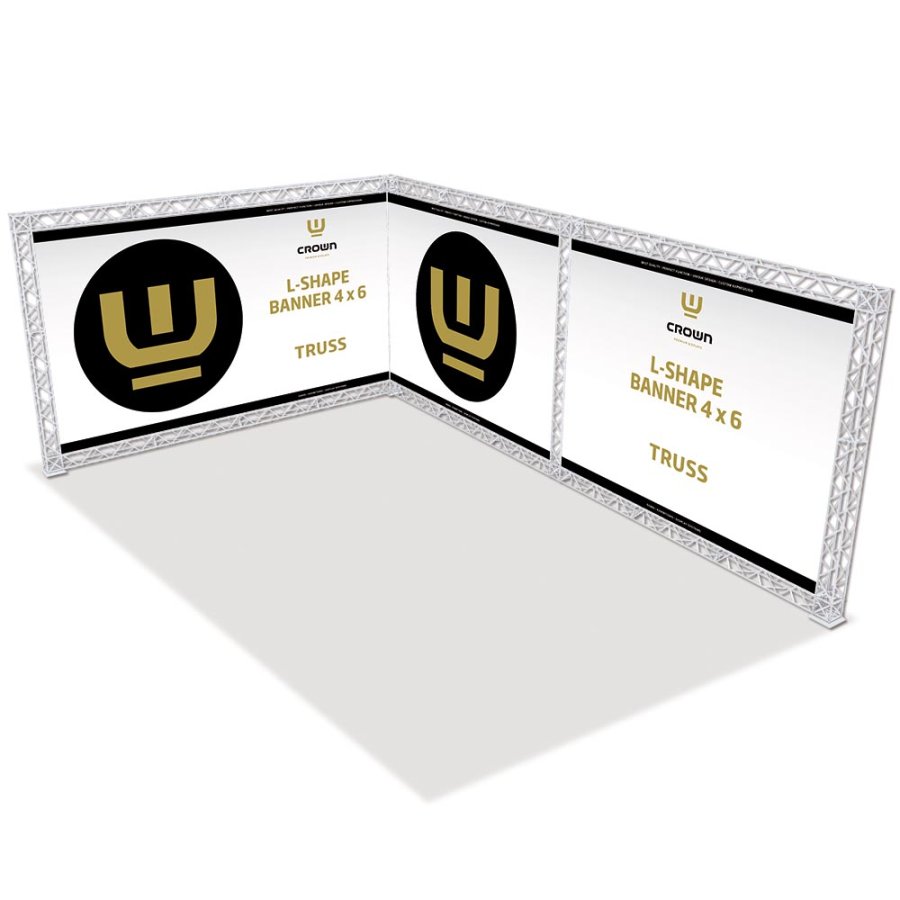 Crown Truss L-Shape - 4x6 Meter Vit