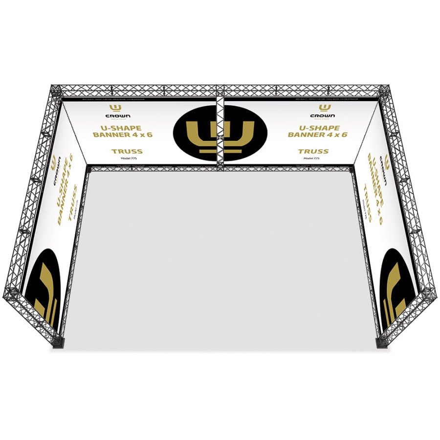 CROWN TRUSS 15 U-shape wall 3 x 3 m, 400 x 600 cm