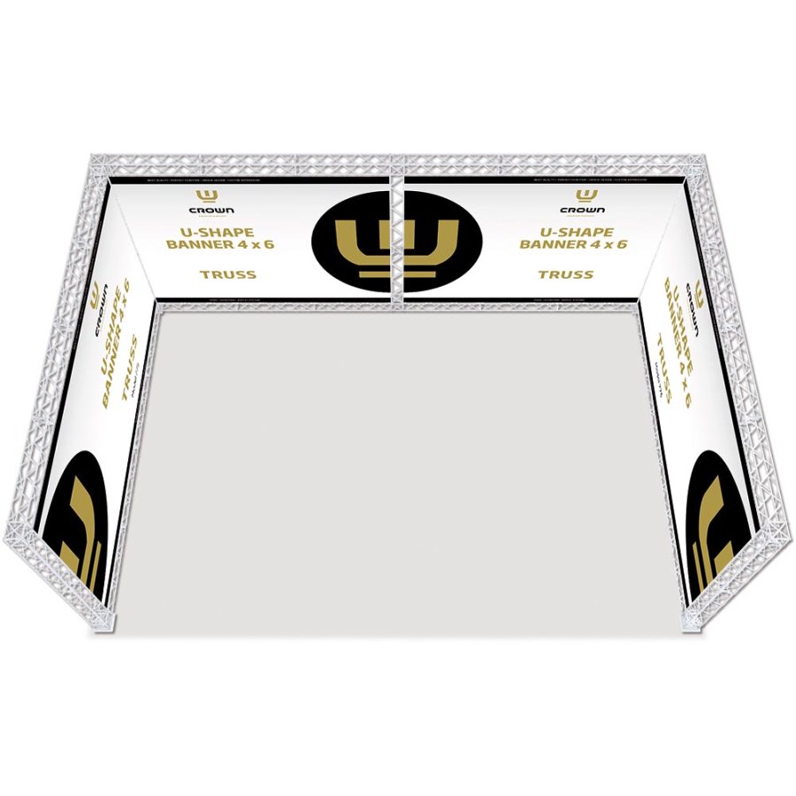 CROWN TRUSS 15 U-shape wall 3 x 3 m, 400 x 600 cm