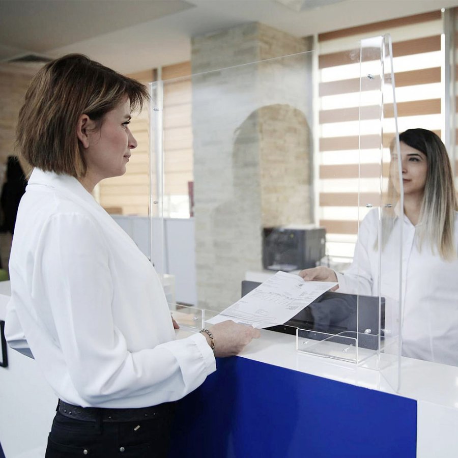 Hygiensk&auml;rm f&ouml;r bord, 90 x 65 cm