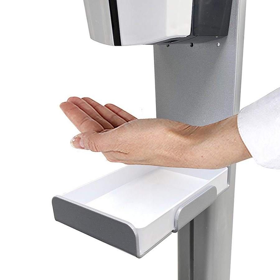 H&aring;llare med vit akrylbricka