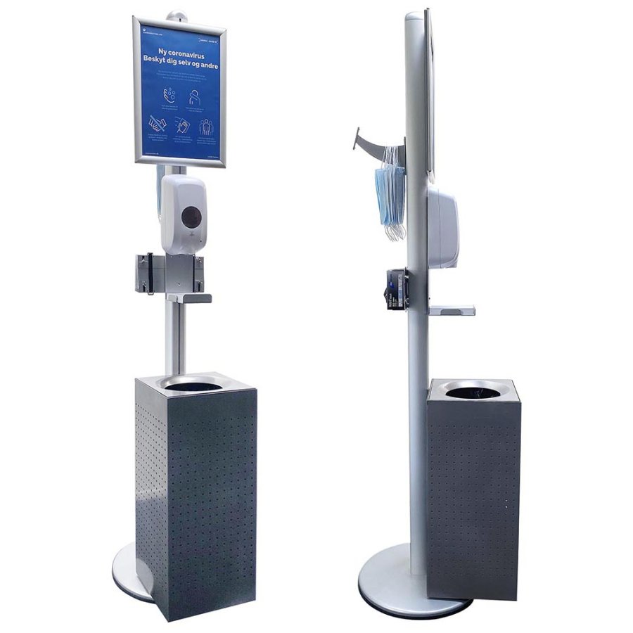 H&aring;llare med vit akrylbricka