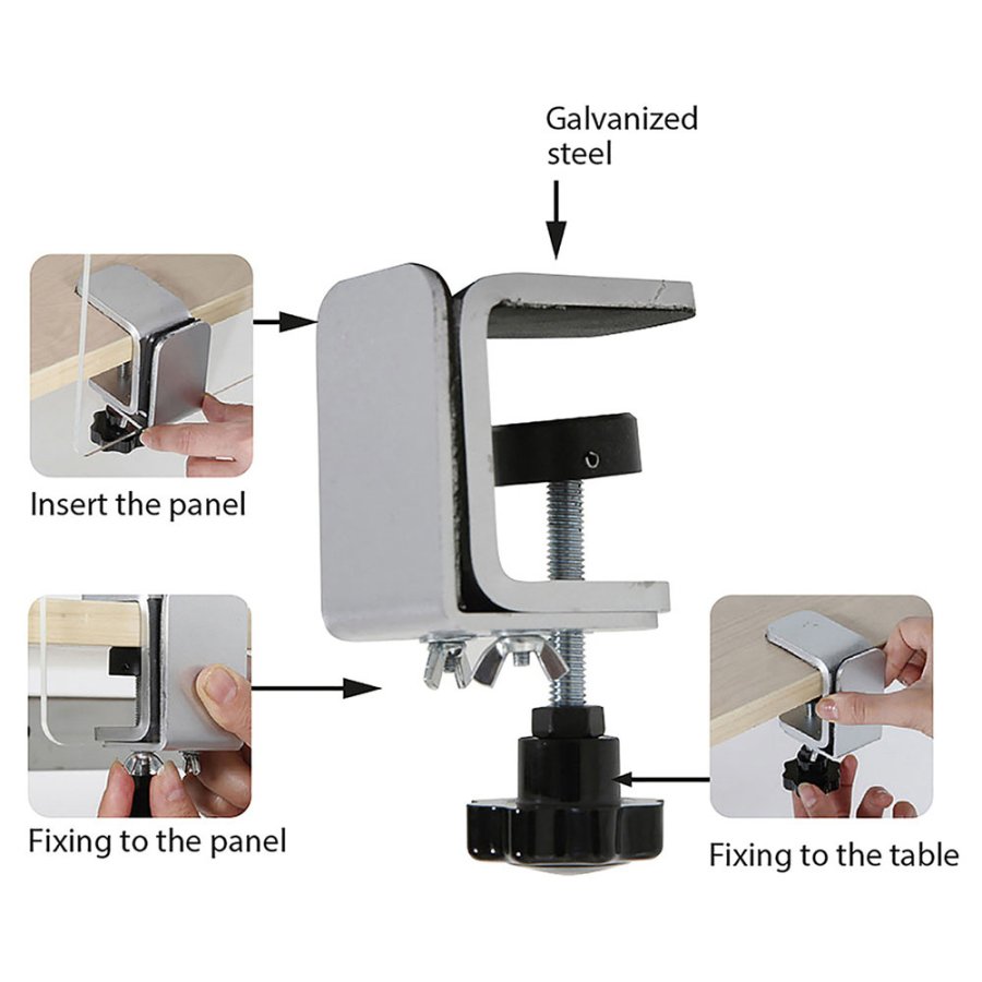 Edge Clamp Kit f&ouml;r bord 2 st