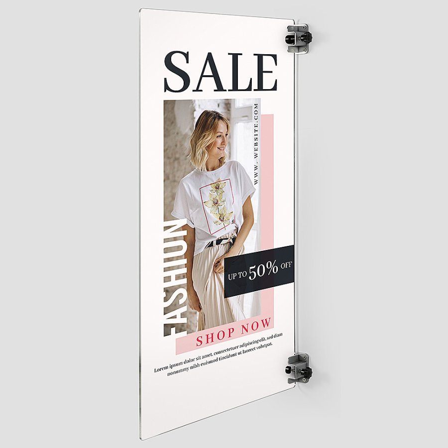 Universal Clamp Kit, 2 platth&aring;llare f&ouml;r v&auml;gg och tak