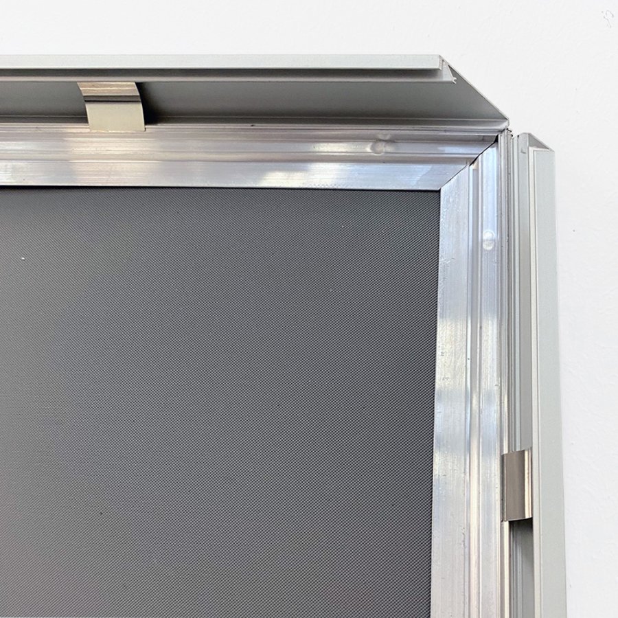 Alu sn&auml;ppramar, silver, 20 mm plan profil, A2