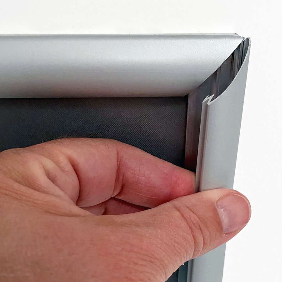 Alu sn&auml;ppramar, silver, 20 mm profil, A4