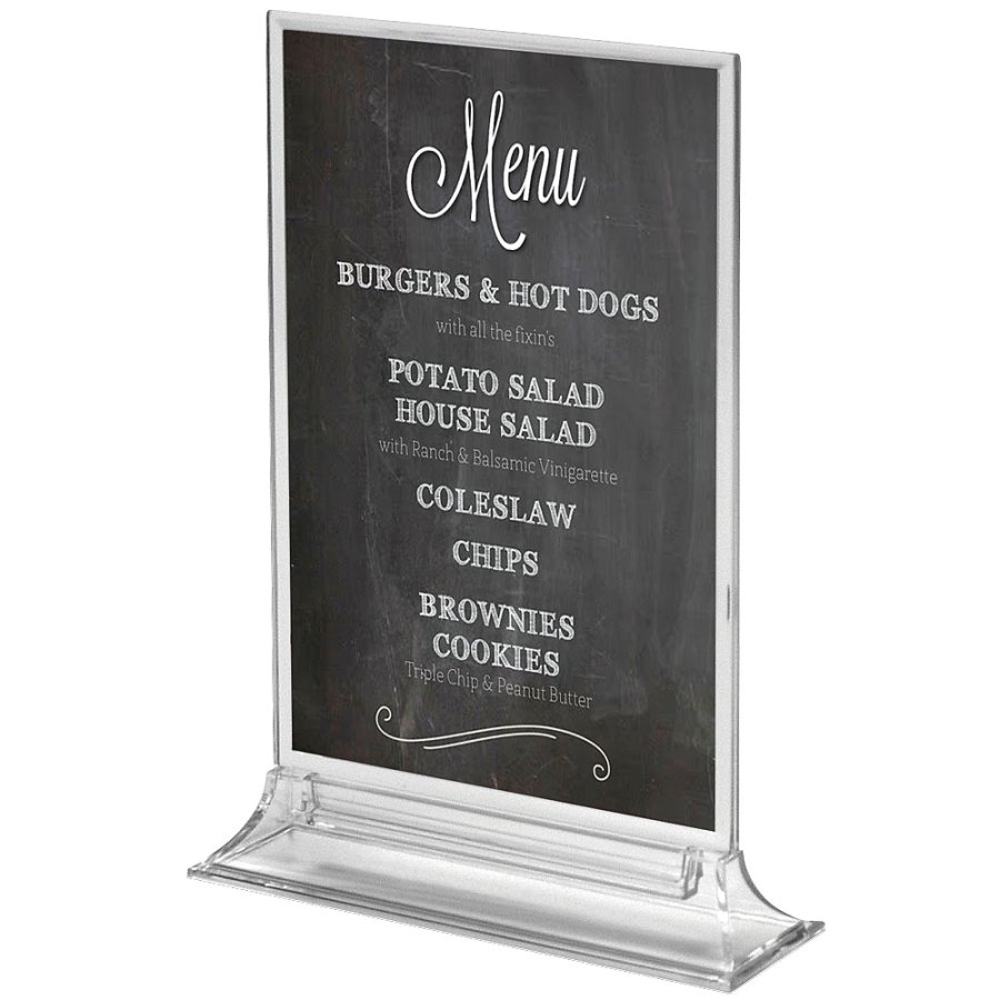 Uppr&auml;tt Menykorth&aring;llare vertikal - A6 - 10,5x14,8 cm