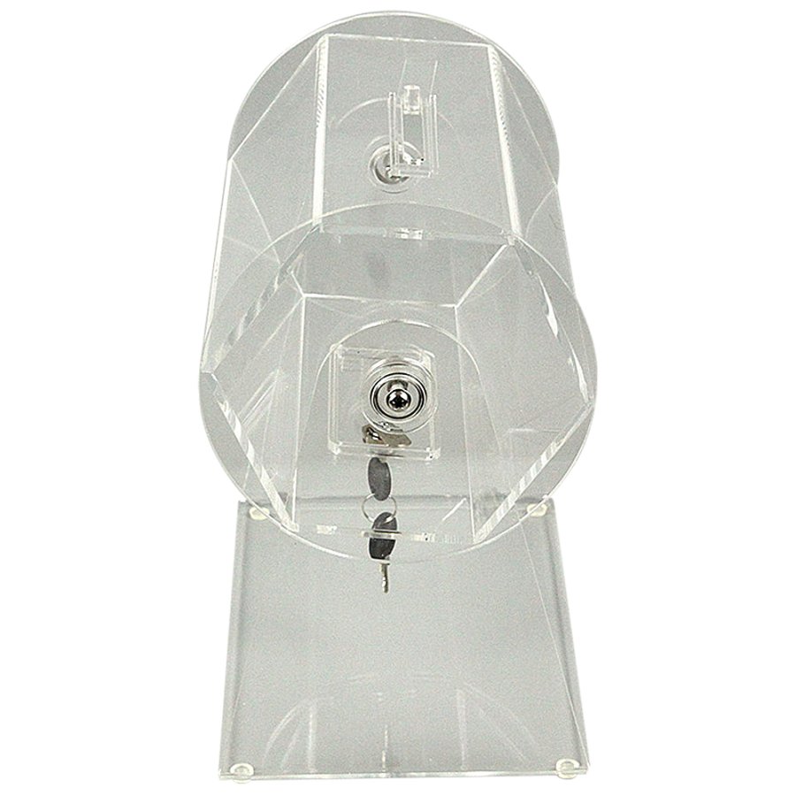 Tombola trumma i akryl, med l&aring;s