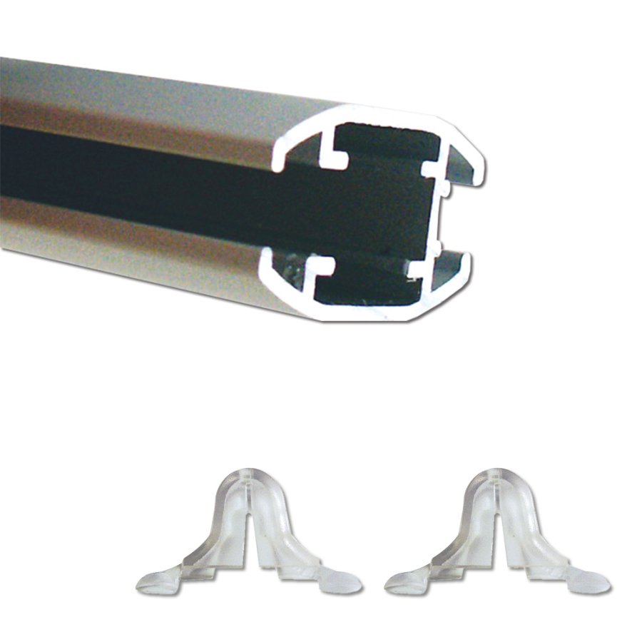 Inskjutbar ram dubbelsidig vertikal - 25 mm - A2 - silver