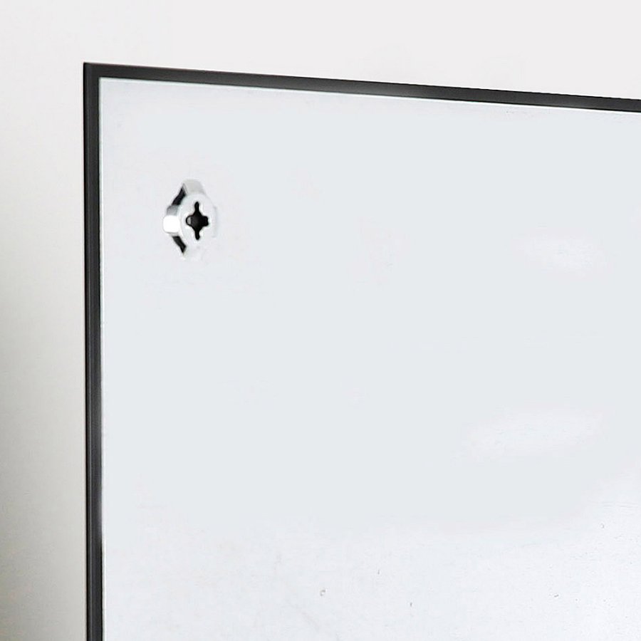 Glasskiva Magnetisk. Svart. 45x45 cm