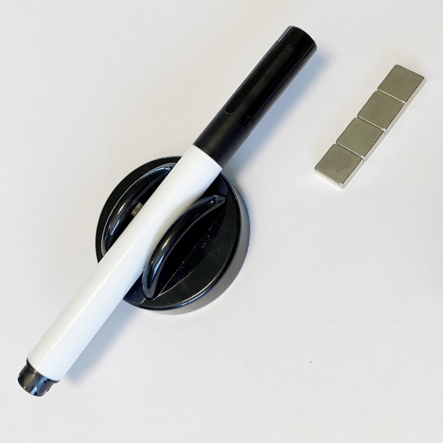 Glasskiva Magnetisk. Svart. 45x45 cm