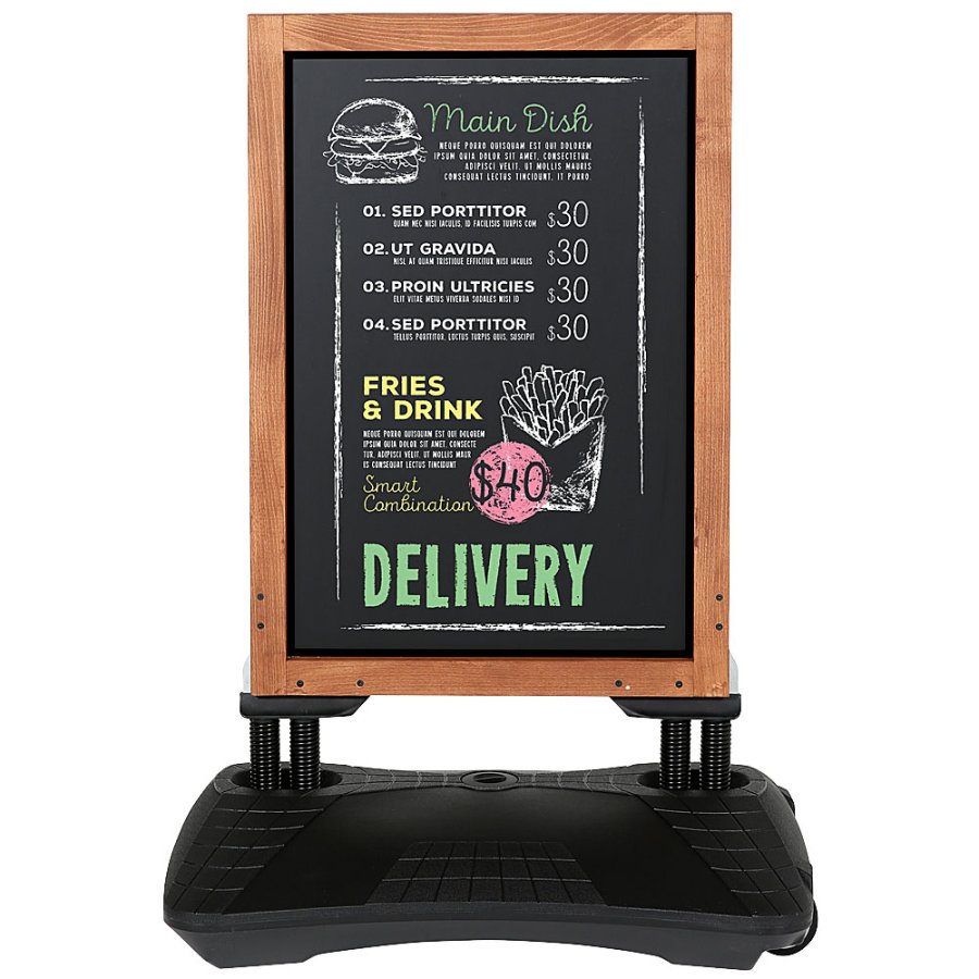 Wooden Wind-Sign Waterbase Griffelst&auml;ll, 59 x 78 cm