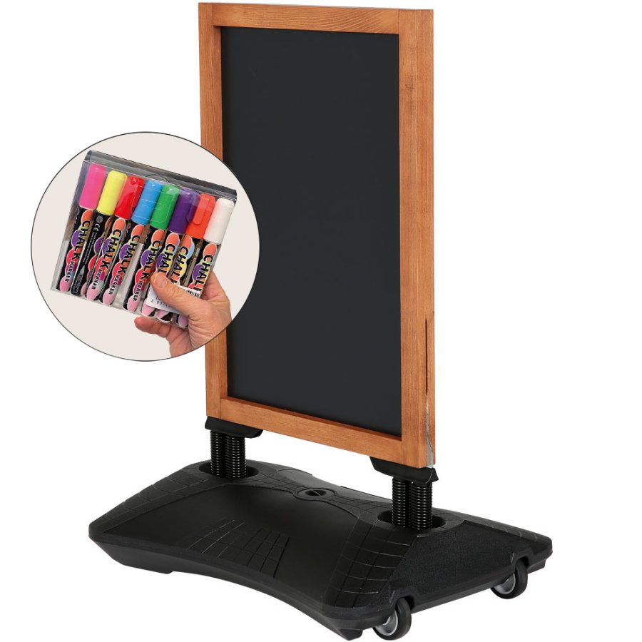 Wooden Wind-Sign Waterbase Griffelst&auml;ll, 59 x 78 cm