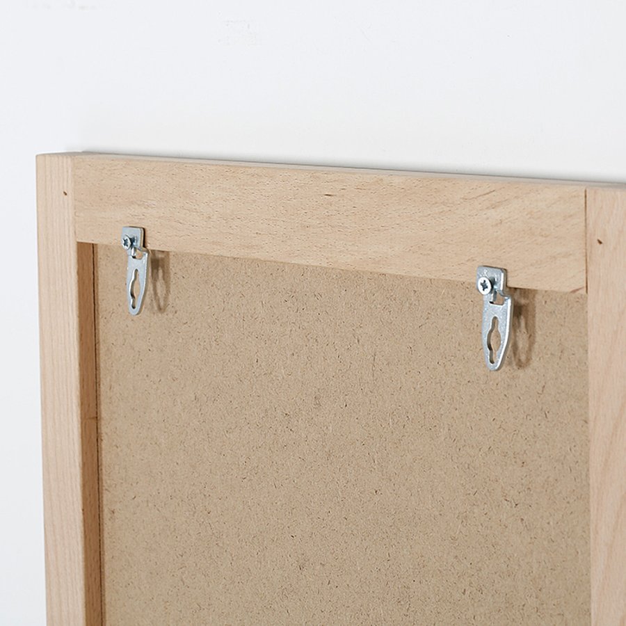 Griffeltavla med 38 mm tr&auml;ram ljust tr&auml; - 60x115cm