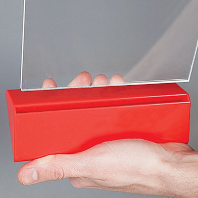 Pyramid Menu korth&aring;llare vertikal - A5 - 14,8x21 cm - r&ouml;d