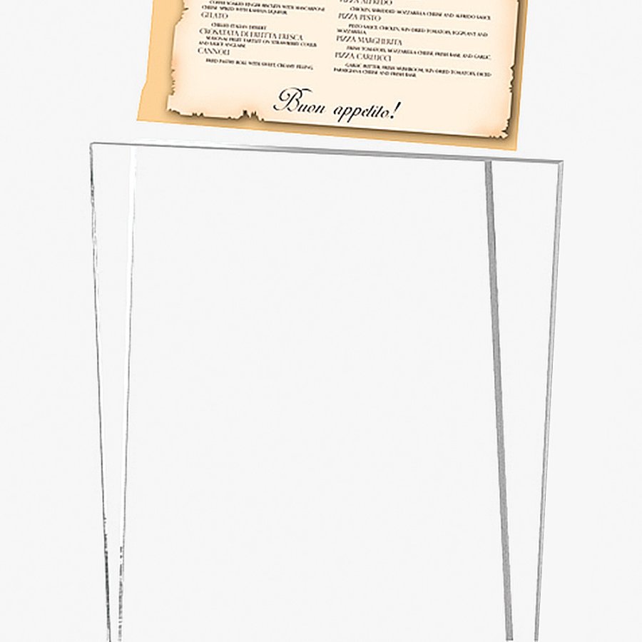 Rocket Menu korth&aring;llare vertikal - A5 - 14,8x21 cm - svart