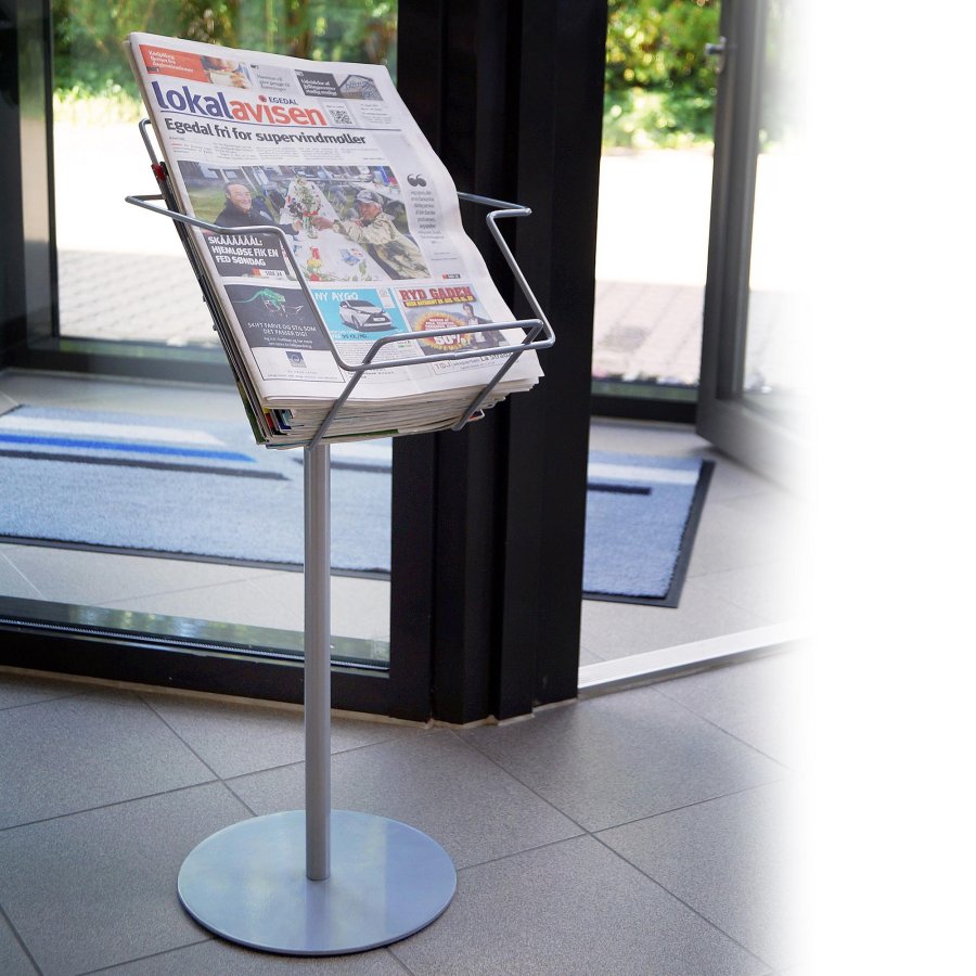 Wire Broschyrst&auml;ll - Tabloid - 28,5x40 cm - silver