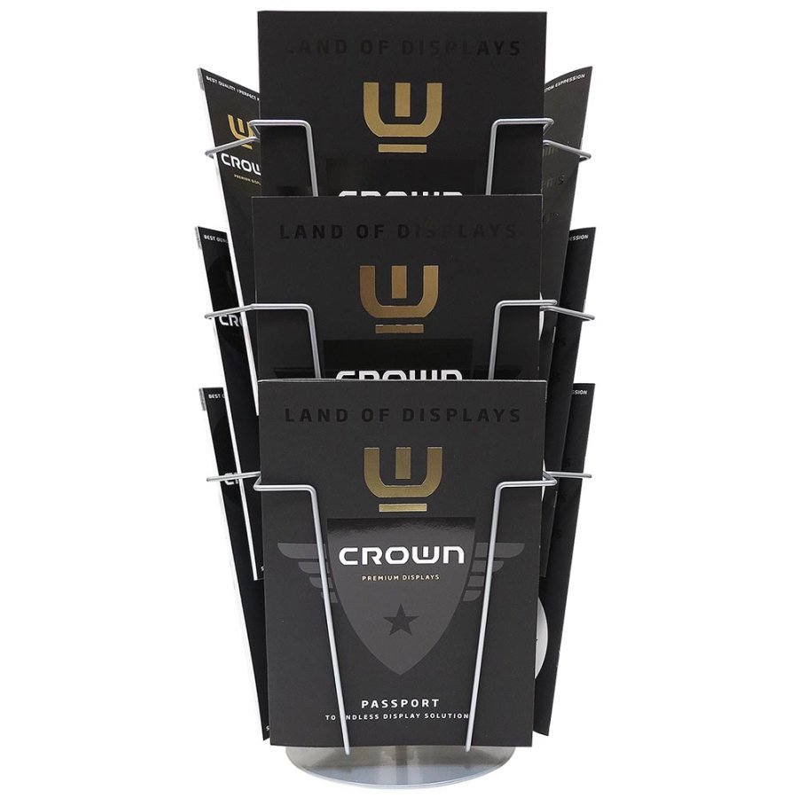 Broschyrkarusell f&ouml;r bord - 9xA4 - 21x29,7 cm