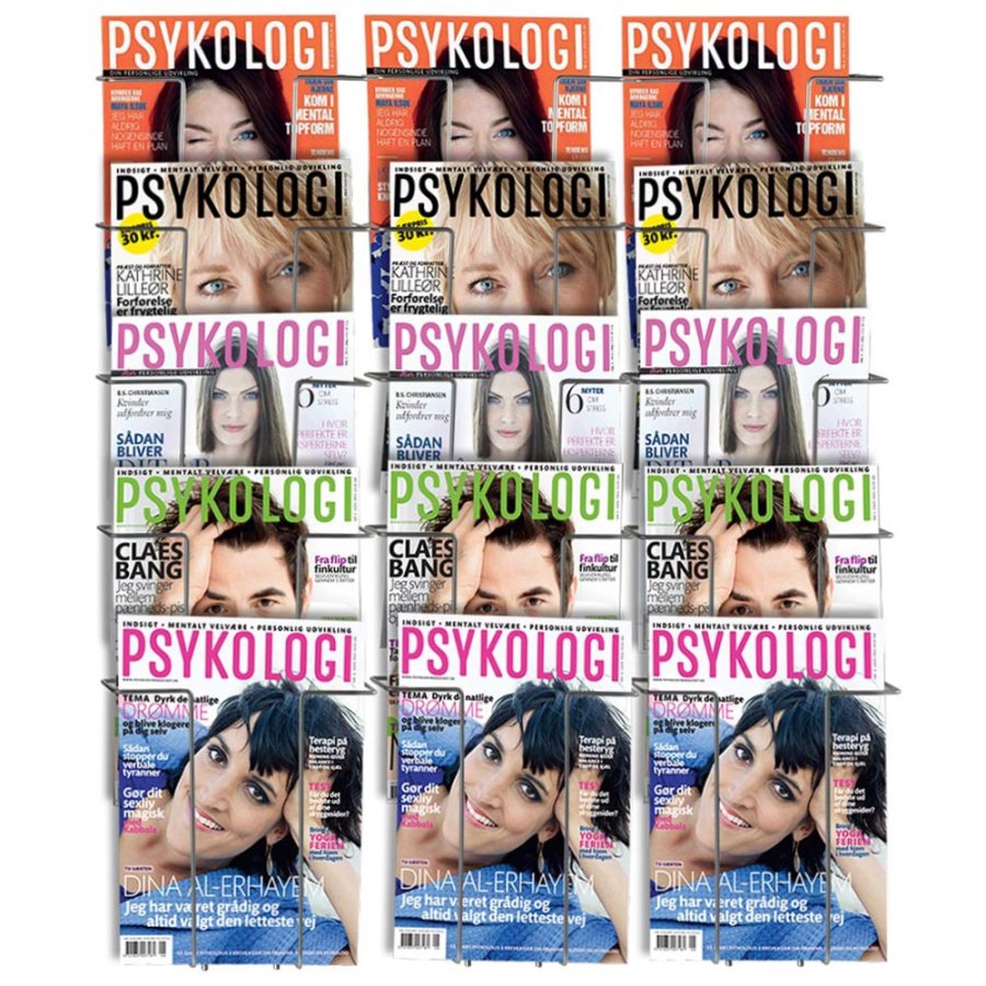 Broschyrh&aring;llare f&ouml;r v&auml;gg - 15xA4 - 21x29,7 cm