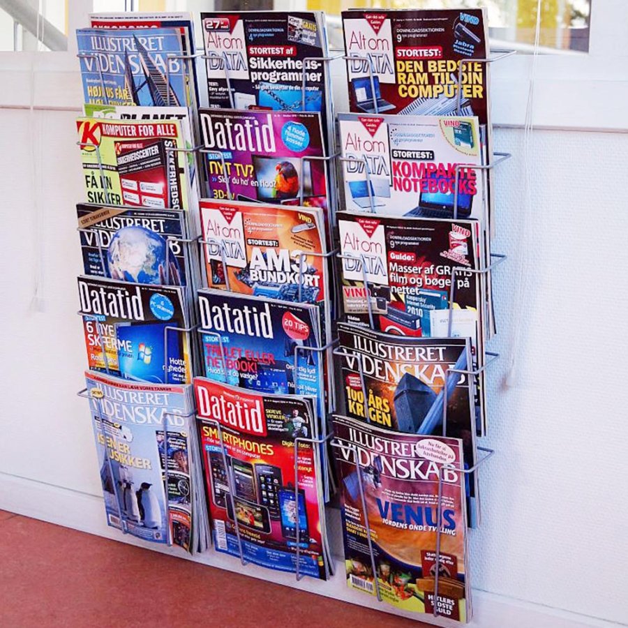 Broschyrh&aring;llare f&ouml;r v&auml;gg - 15xA4 - 21x29,7 cm