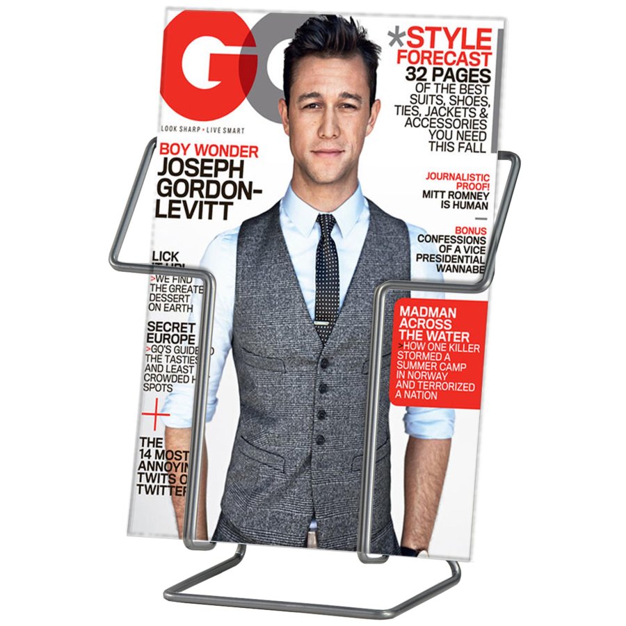 Snabbbroschyrstativ i tr&aring;d - 1xA4 - 21x29,7 cm