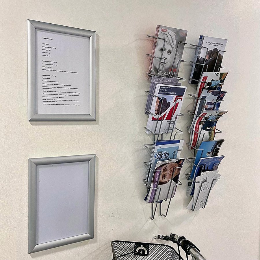 Wireholder Wall 9xA5 eller A6 Horisontell silver