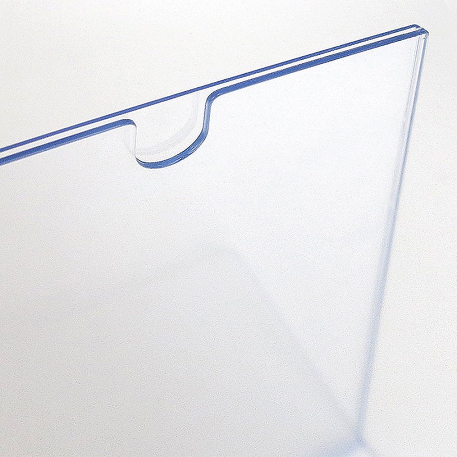 L-Meny korth&aring;llare A4 vertikal m/h&aring;llare f&ouml;r M65 broschyrer