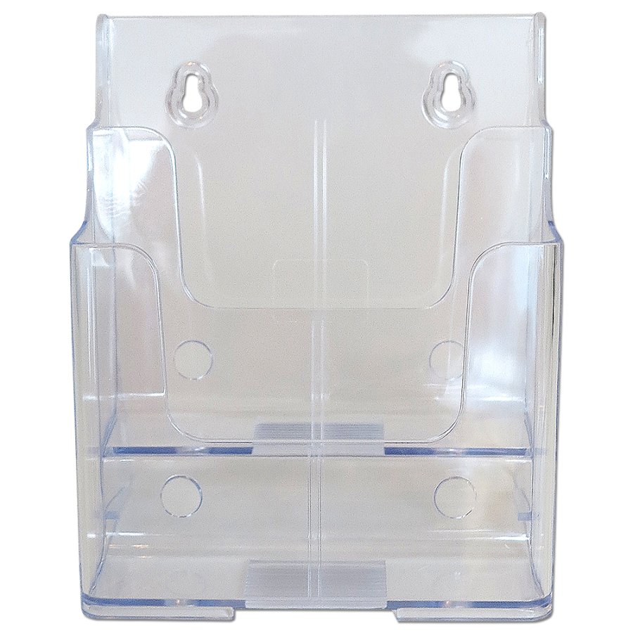 Bords- och v&auml;ggdispenser, broschyrh&aring;llare i akryl, 2 x A5