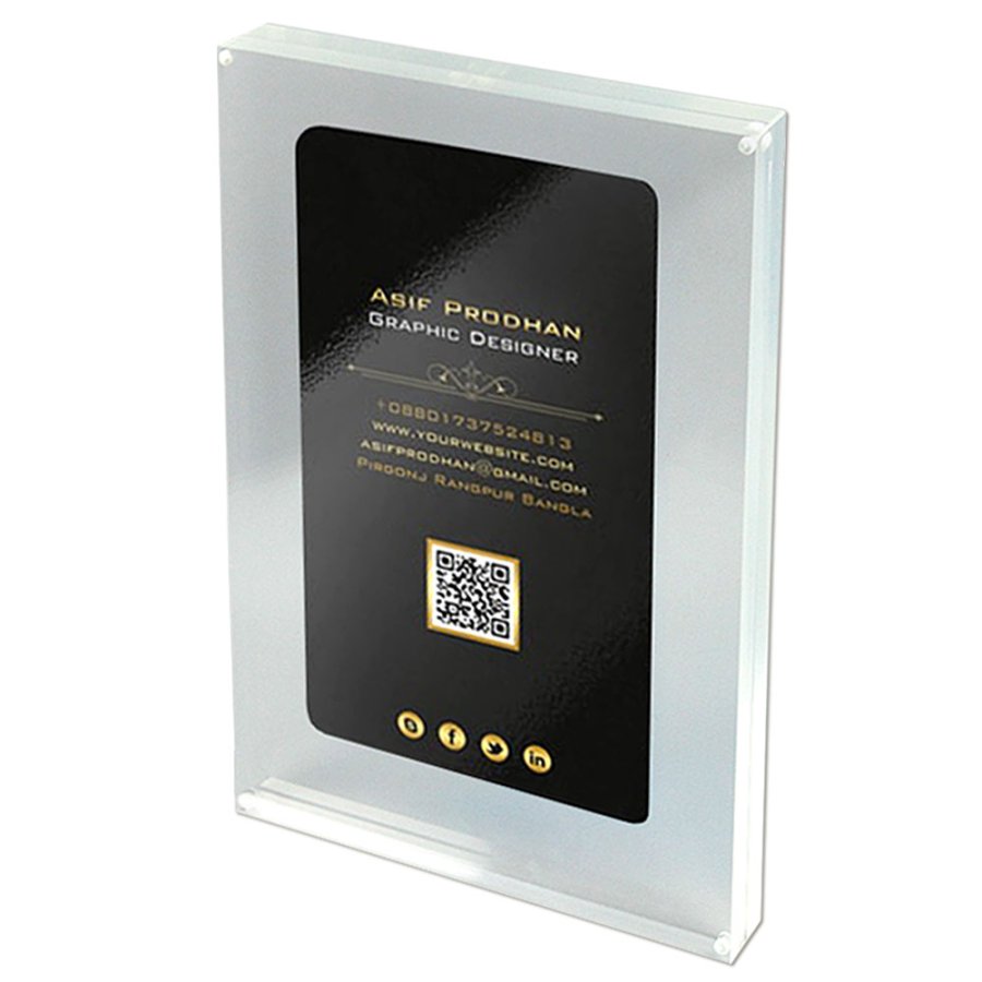 Block Visitkortsh&aring;llare - 11 x 7,4 cm