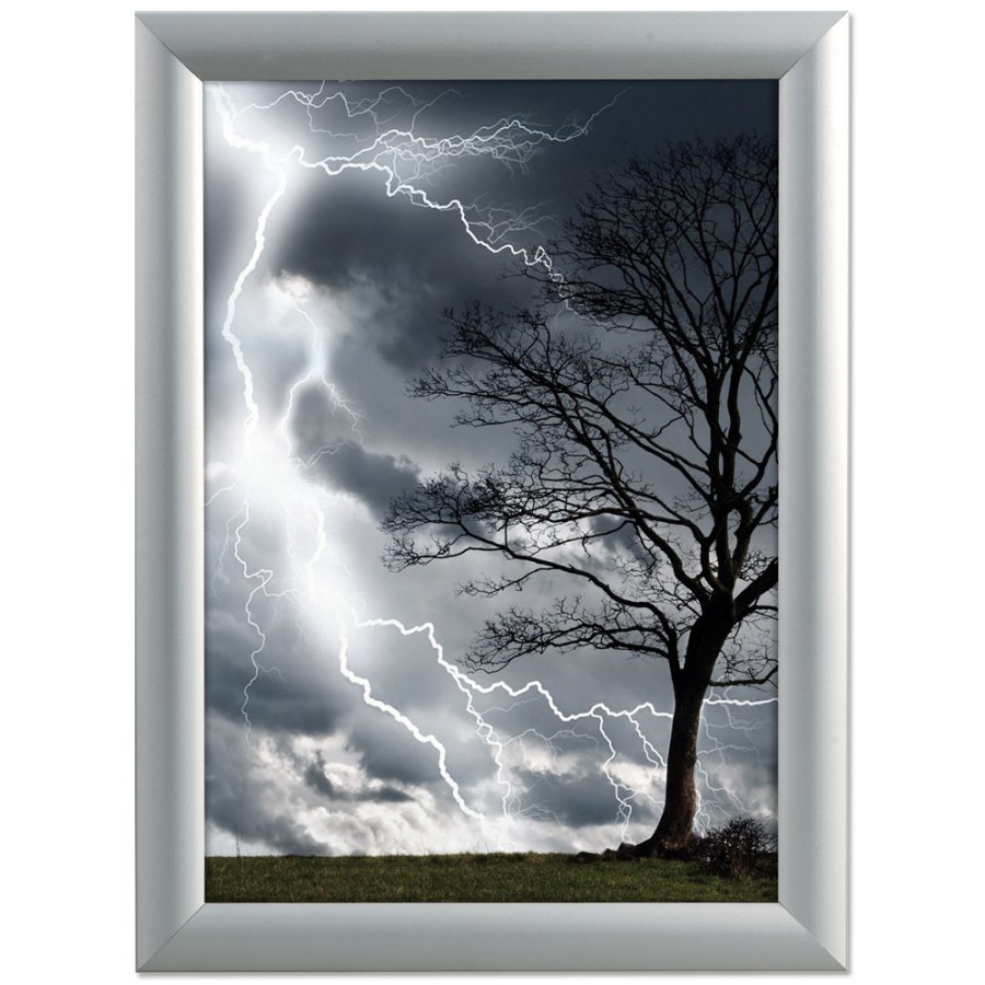 Alu sn&auml;ppramar Watersafe - 25 mm - A4 - silver